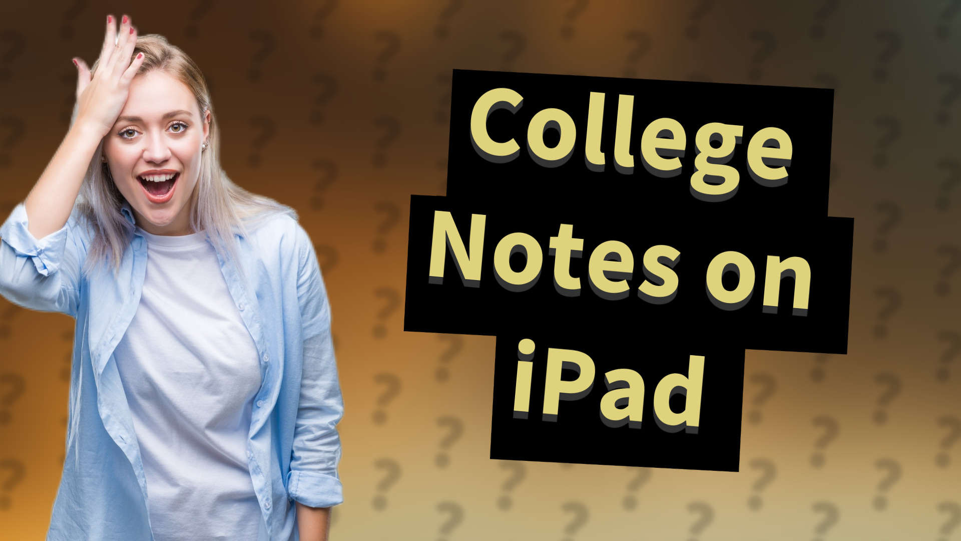 College Notes on iPad