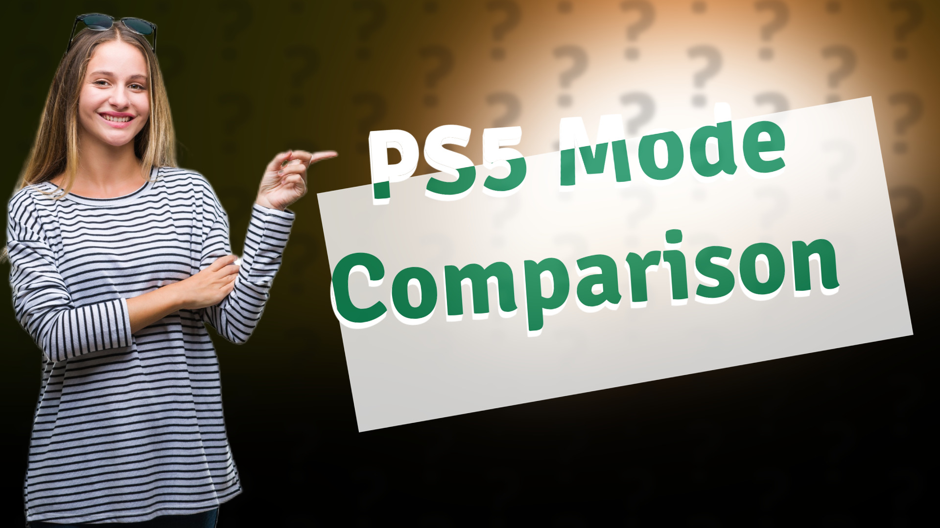 PS5 Mode Comparison