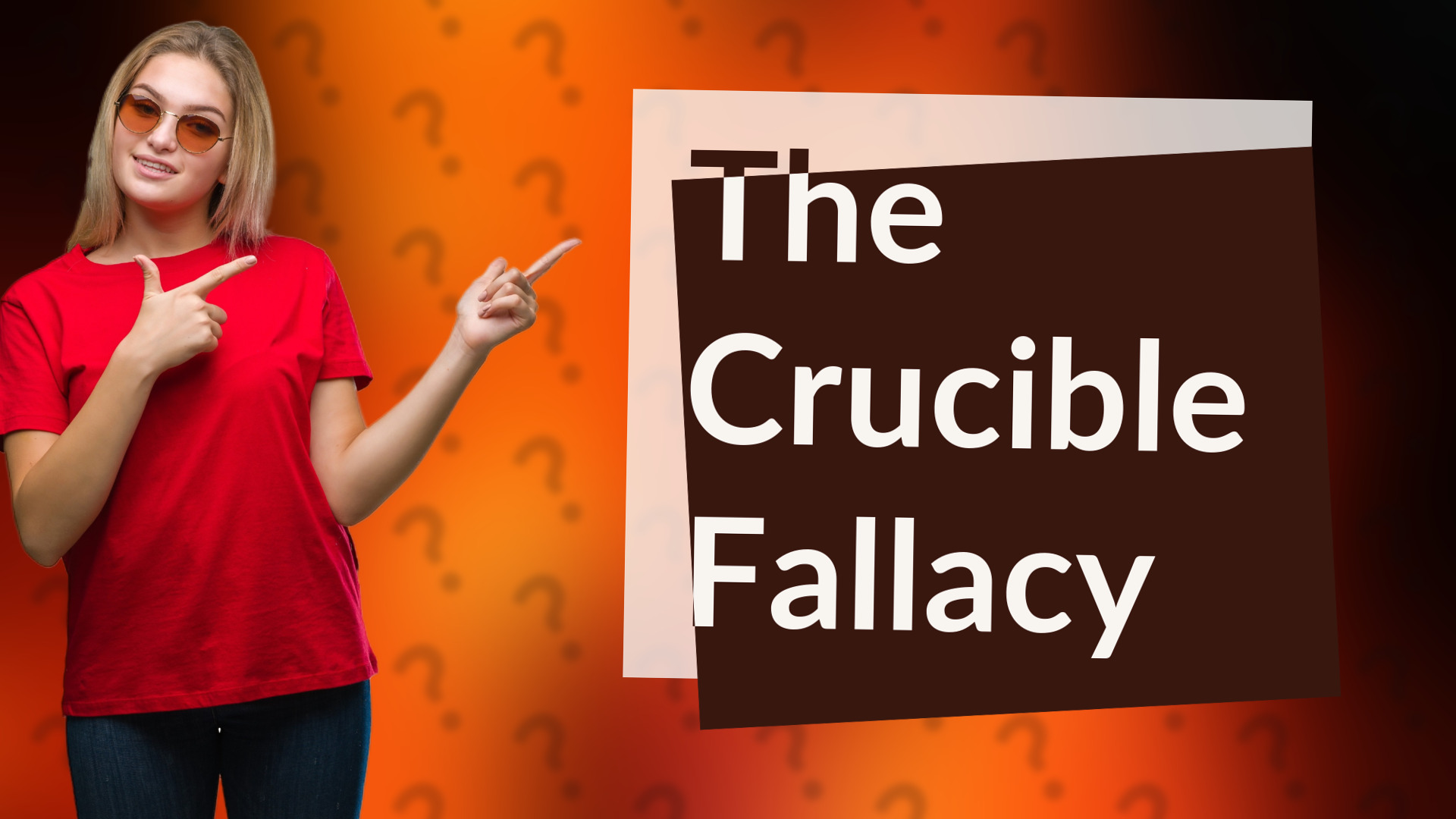 The Crucible Fallacy