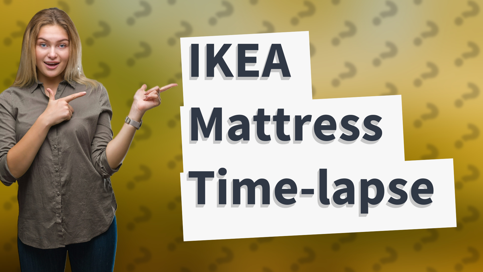 IKEA Mattress Time-lapse