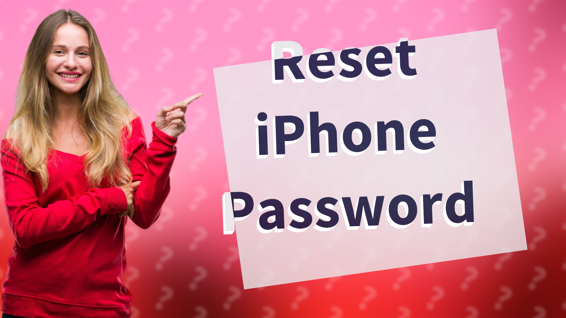 Reset iPhone Password