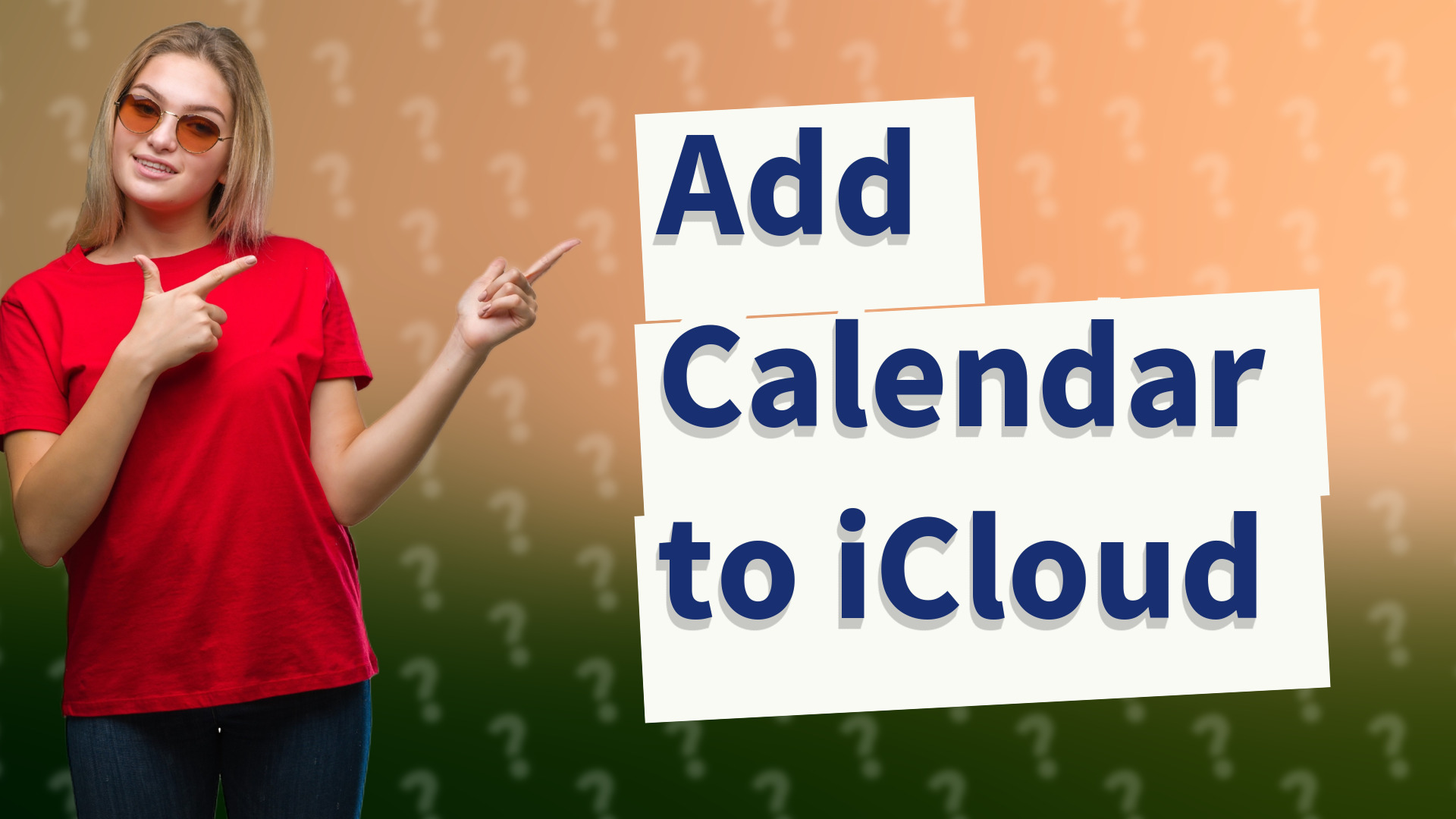 Add Calendar to iCloud