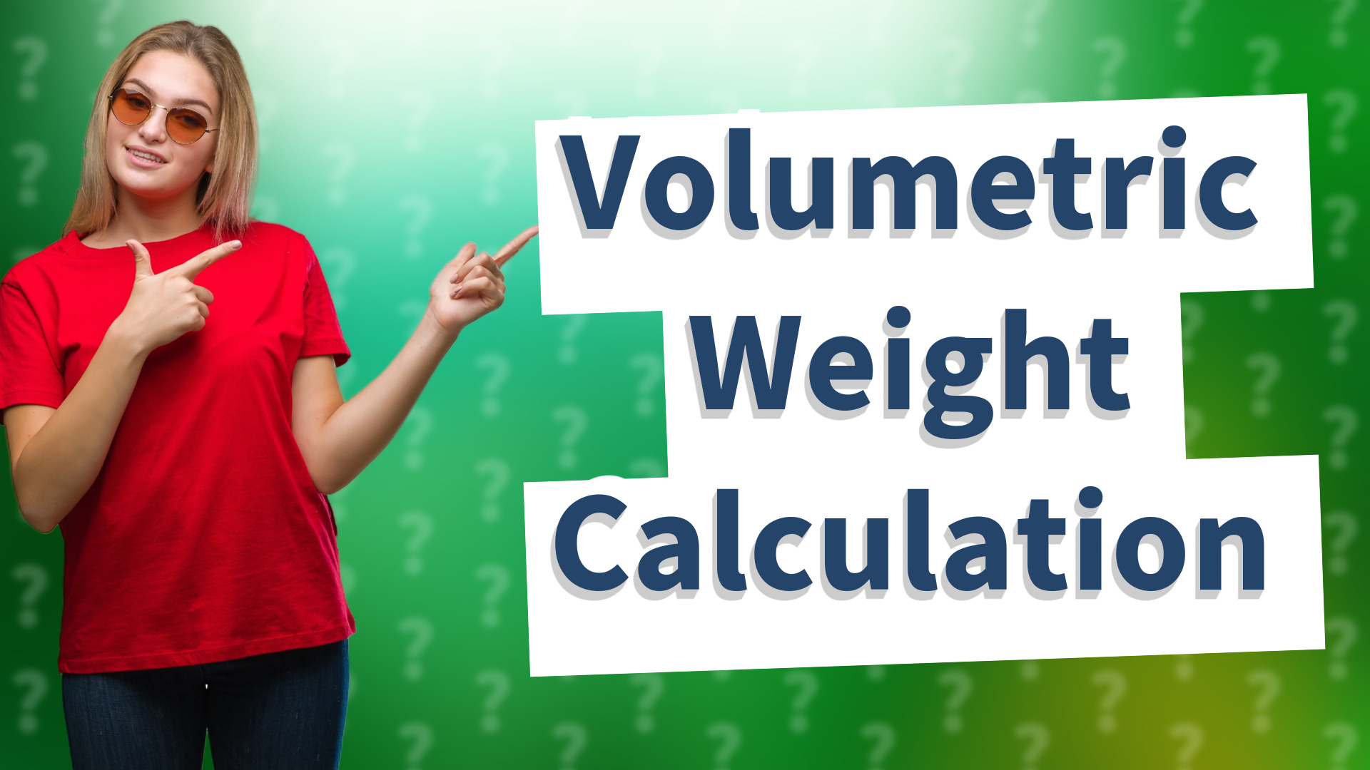Volumetric Weight Calculation