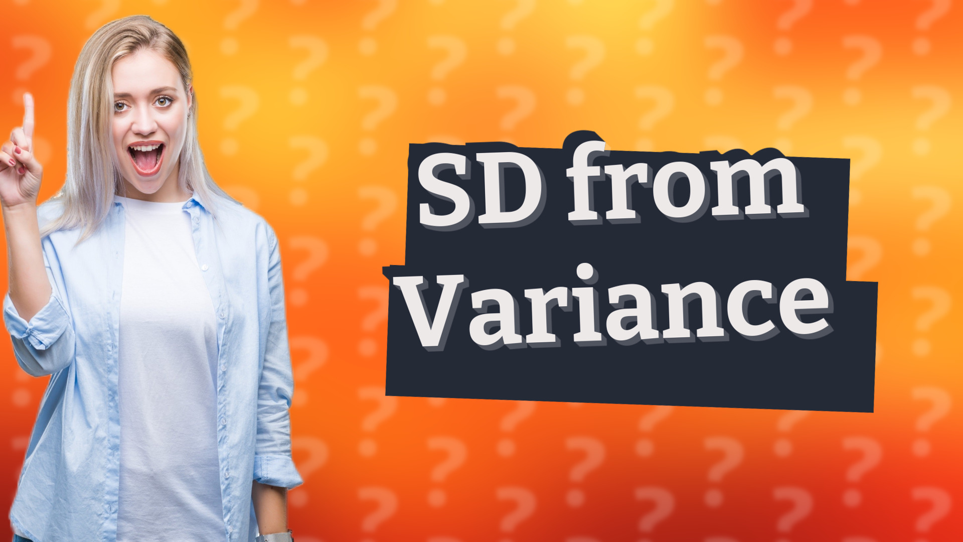 SD from Variance