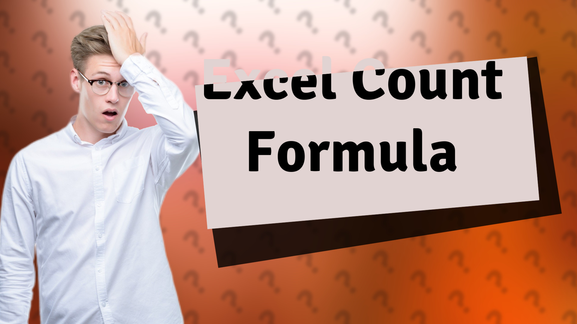 Excel Count Formula