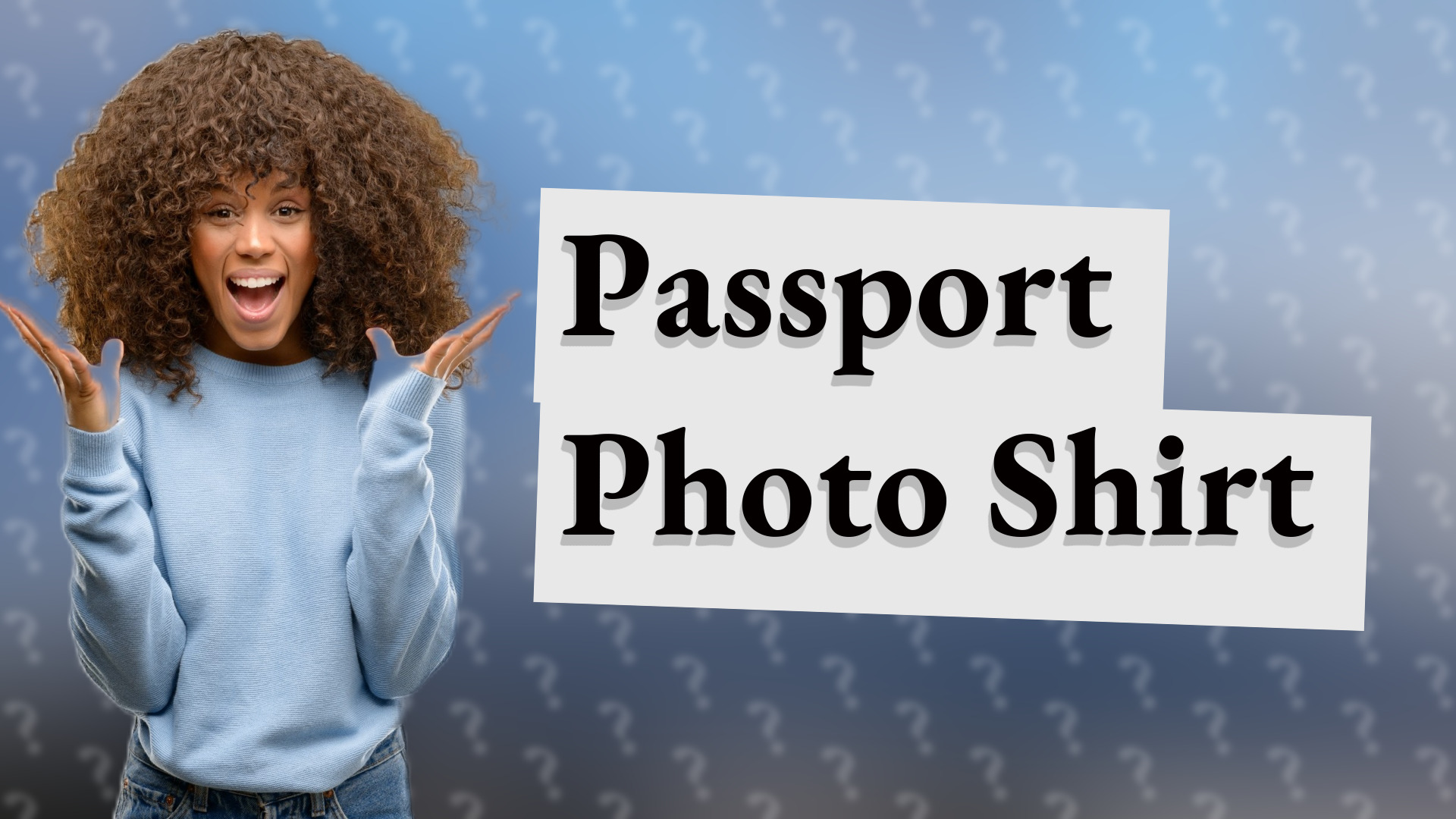 Passport Photo Shirt