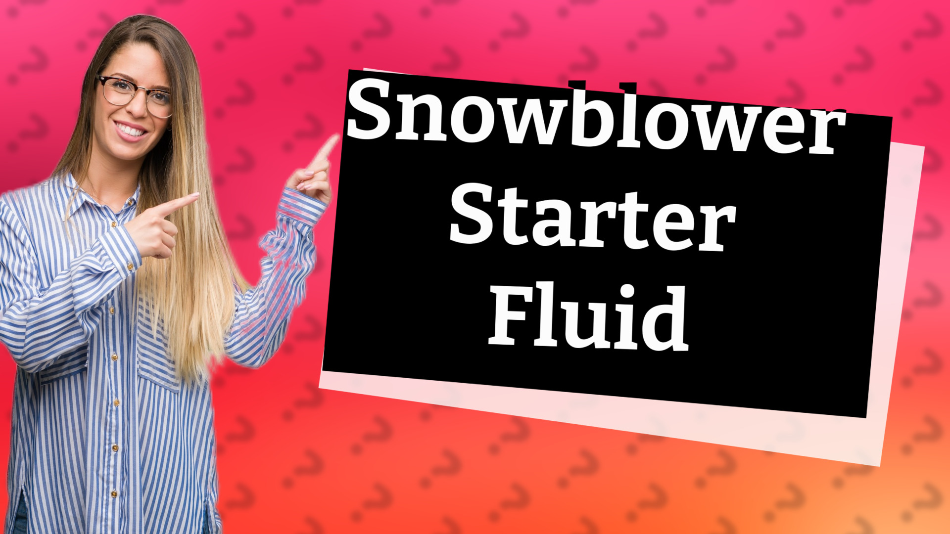Snowblower Starter Fluid