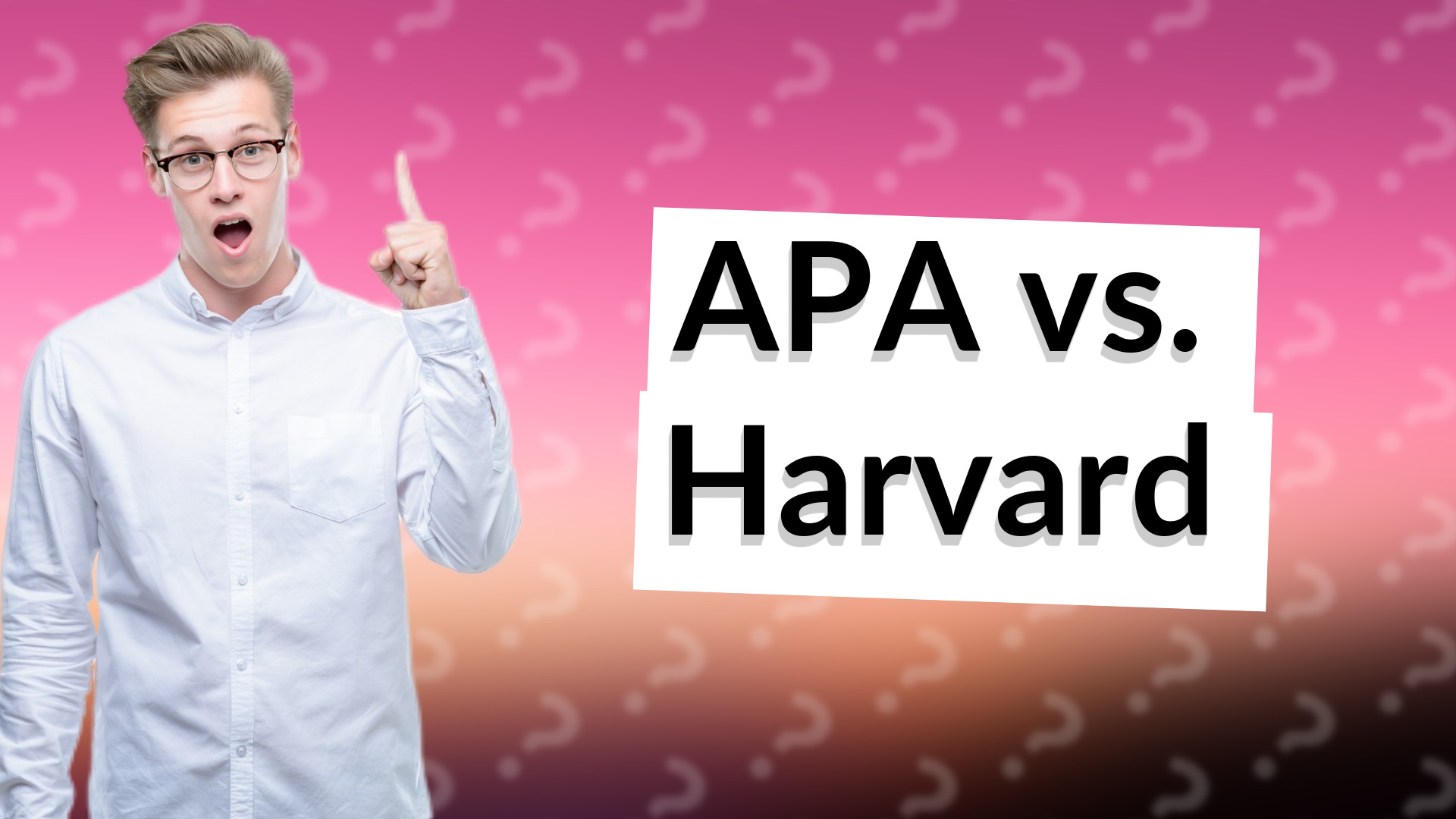 APA vs. Harvard