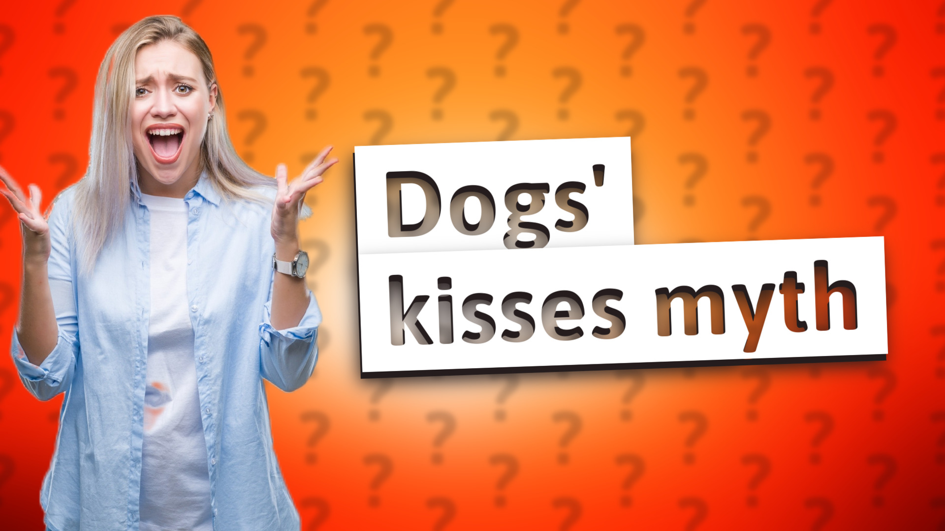 Dogs' kisses myth