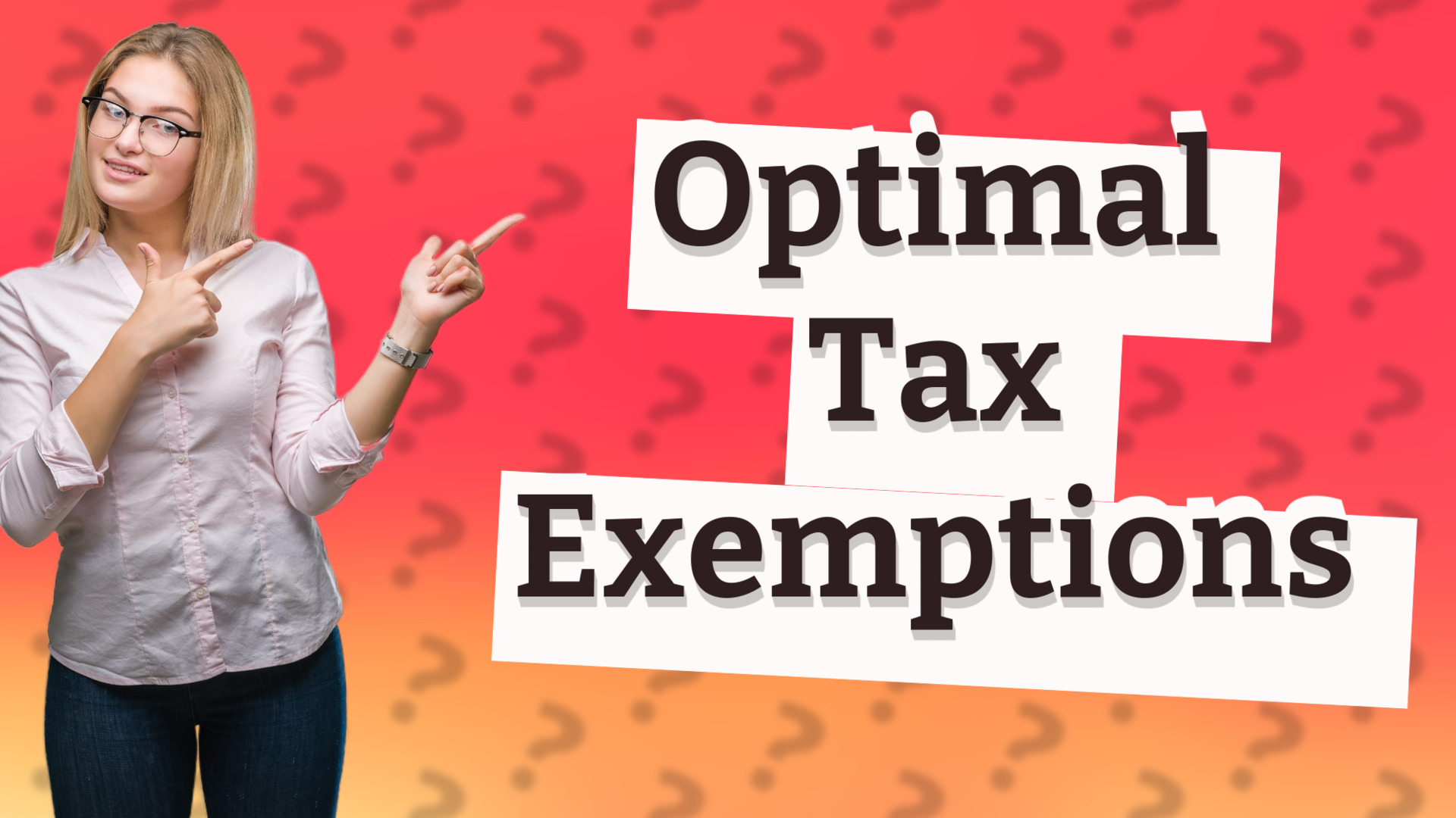 Optimal Tax Exemptions