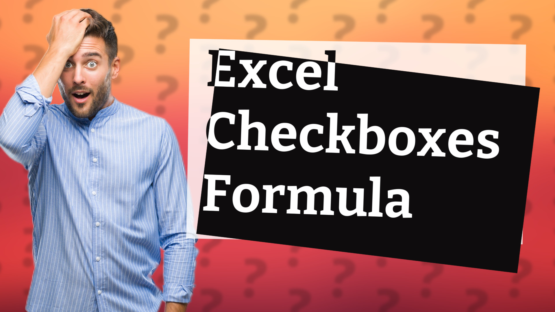 Excel Checkboxes Formula