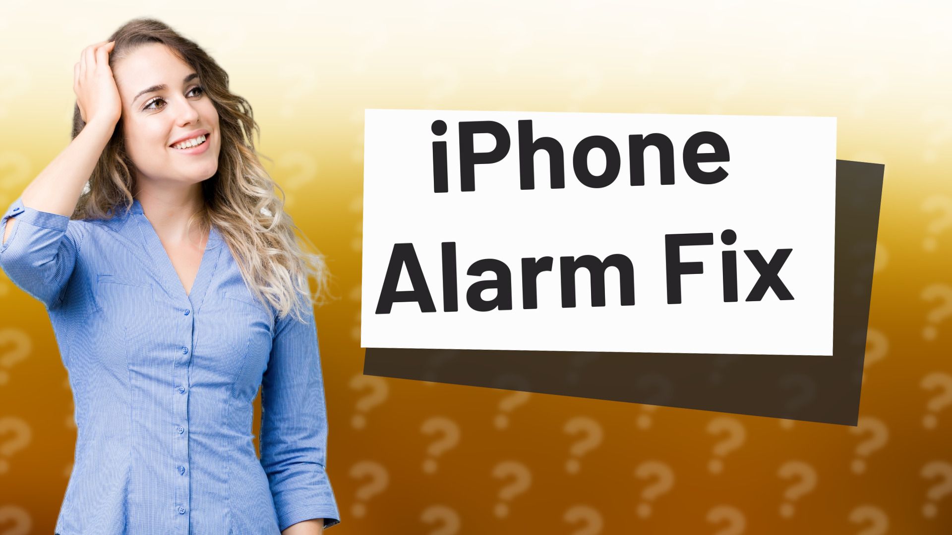 iPhone Alarm Fix