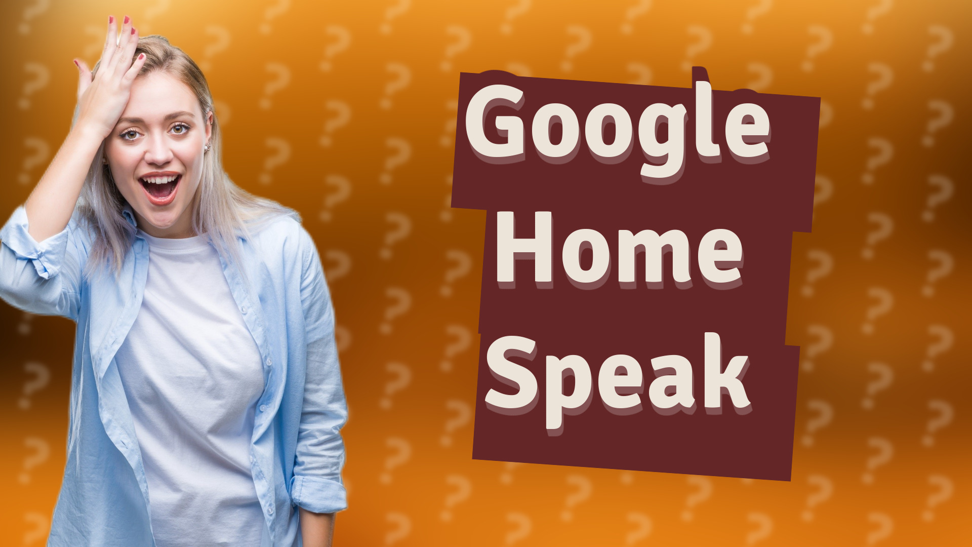 Google Home Speak