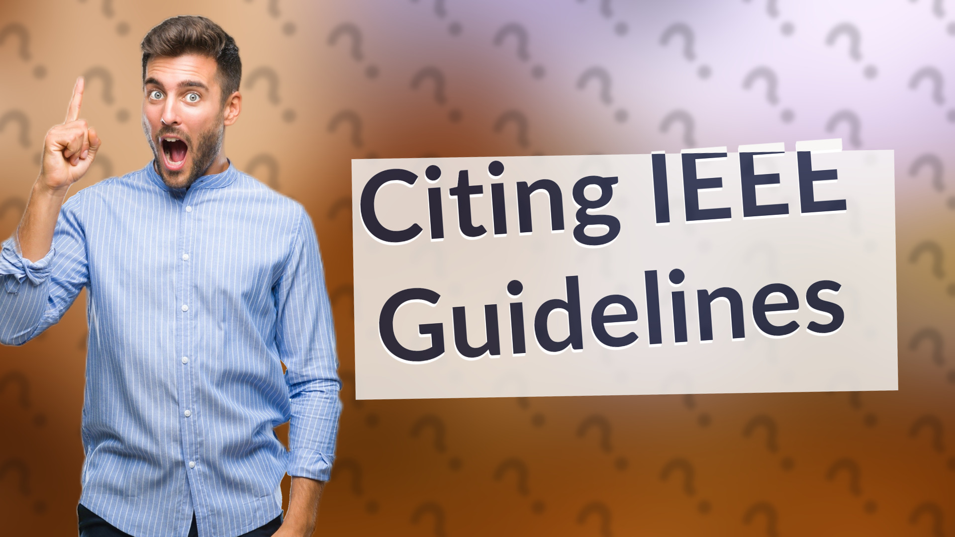 Citing IEEE Guidelines