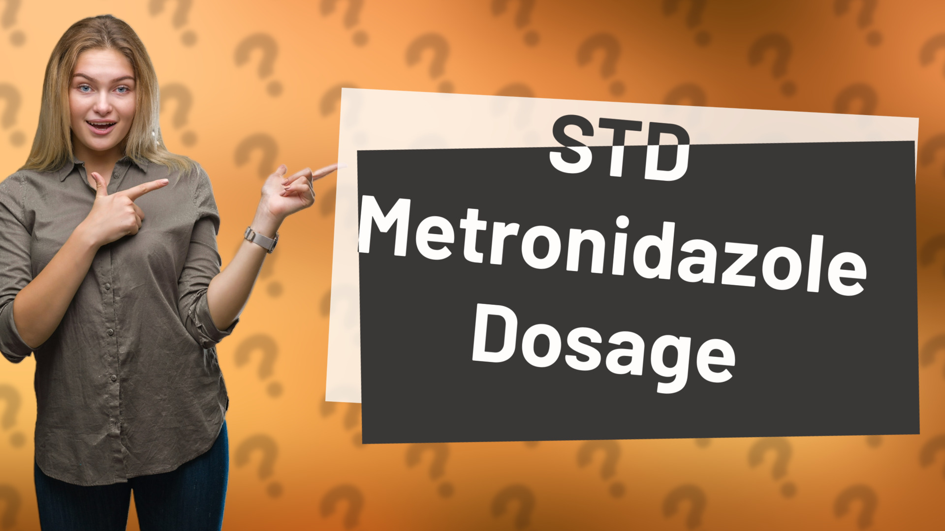 STD Metronidazole Dosage