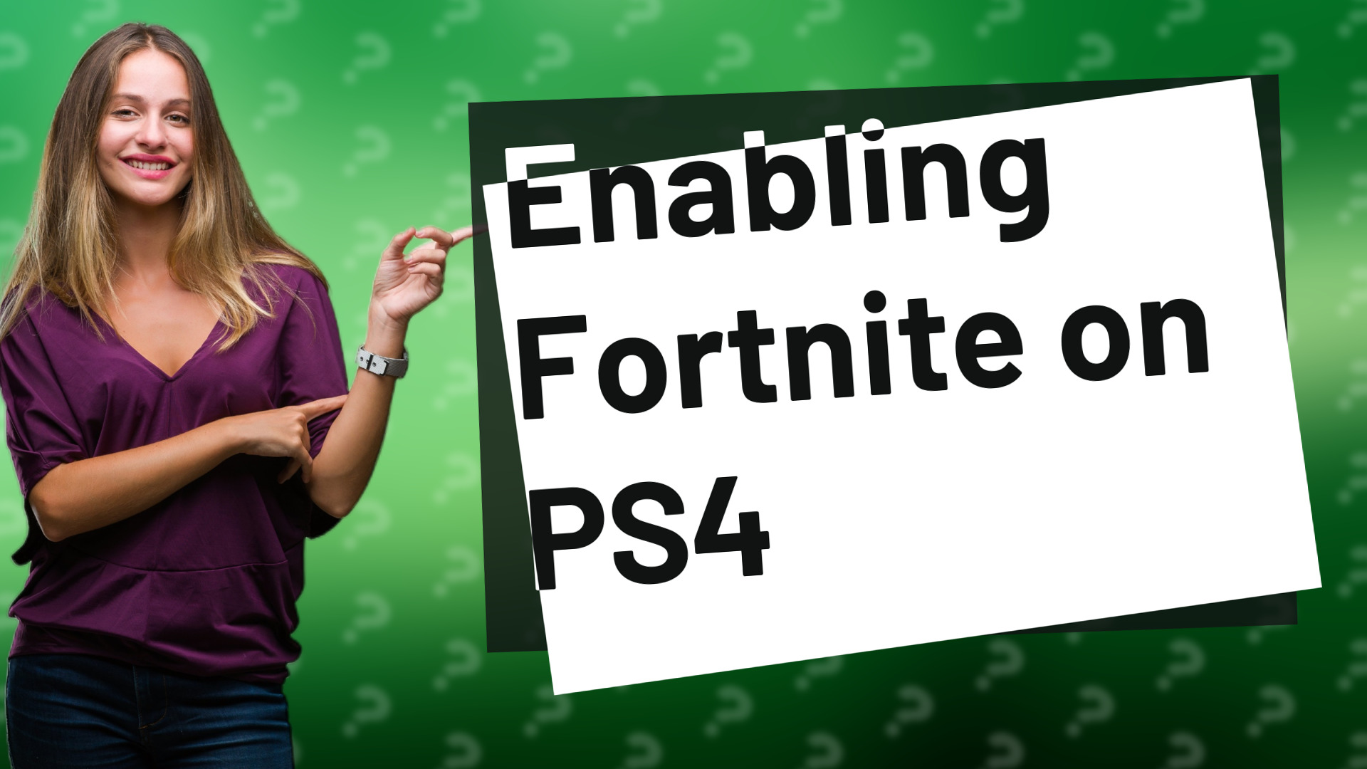 Enabling Fortnite on PS4