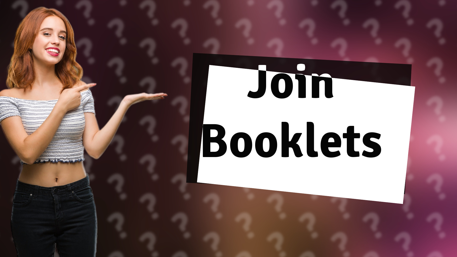 Join Booklets