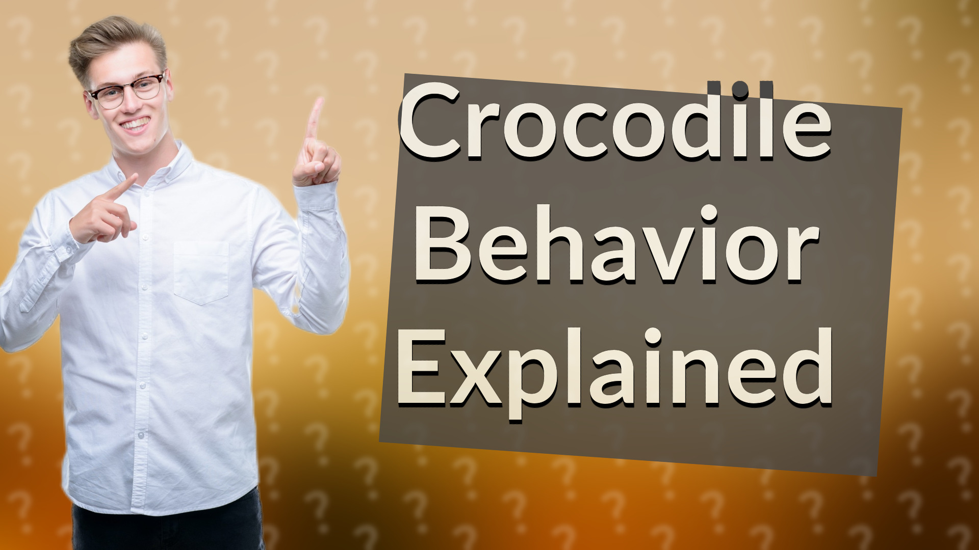 Crocodile Behavior Explained