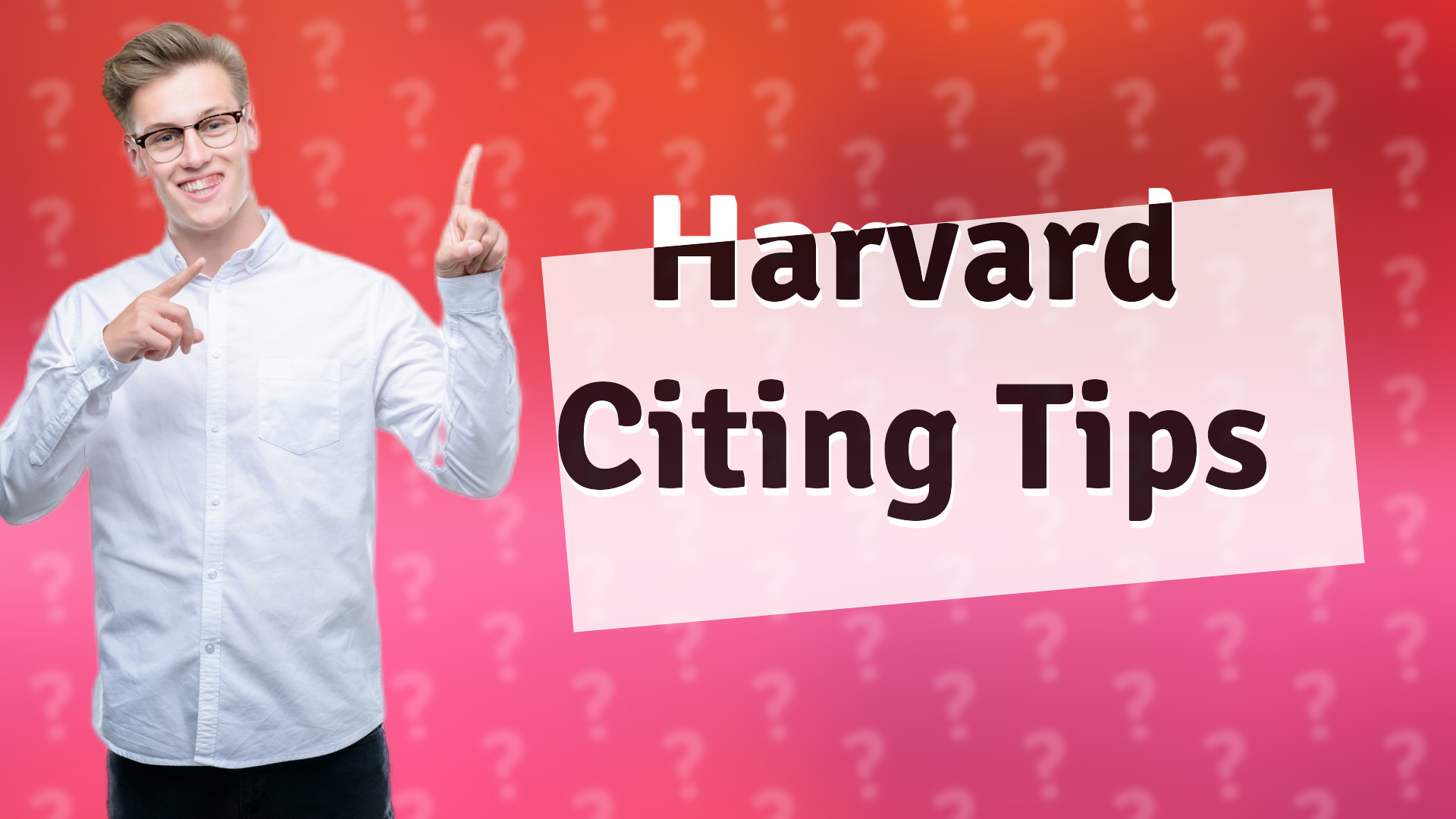 Harvard Citing Tips
