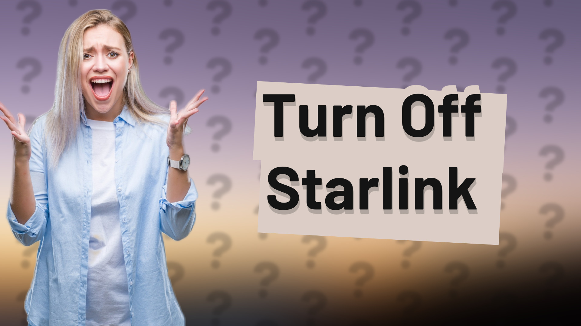 Turn Off Starlink