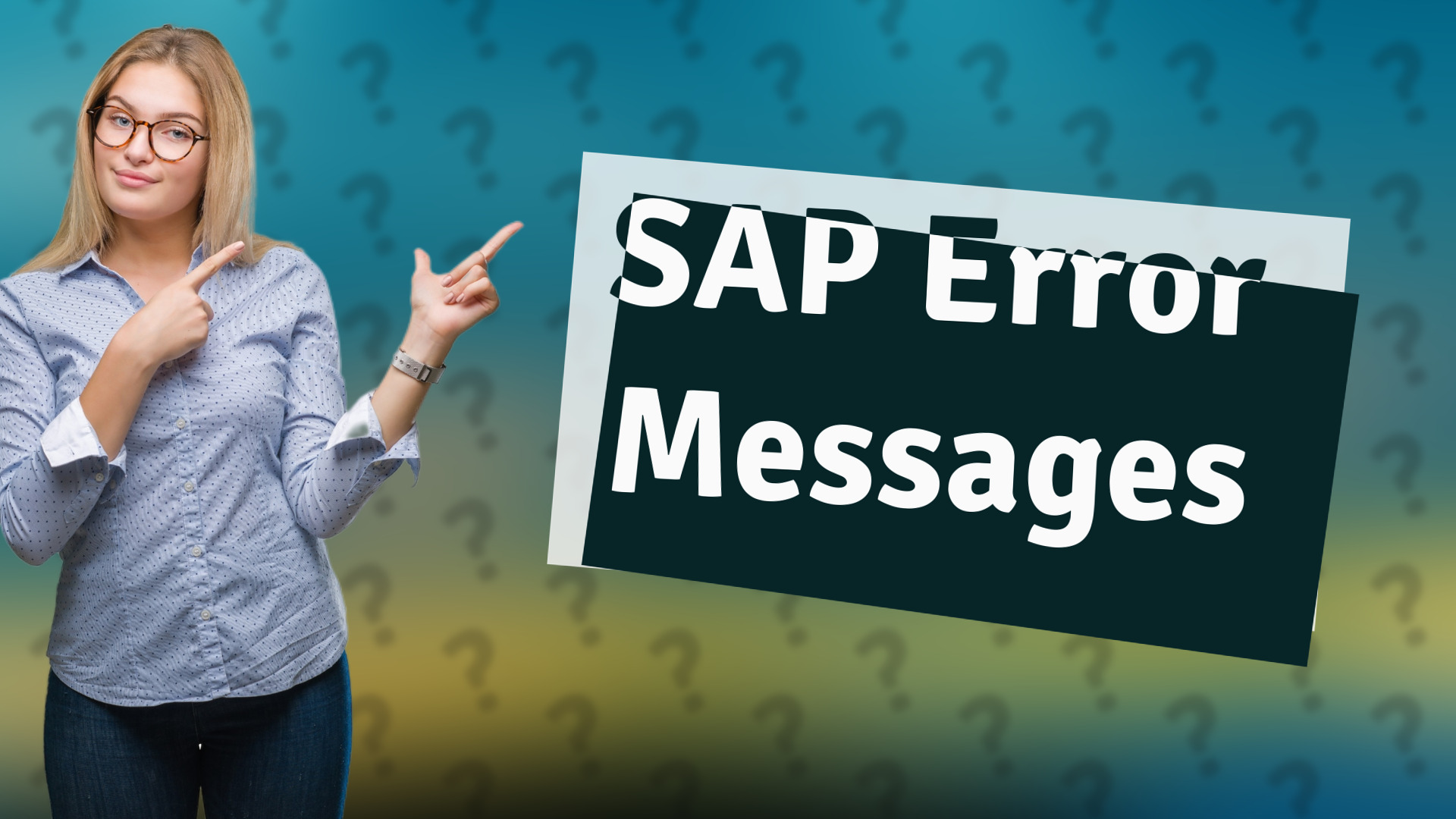 SAP Error Messages