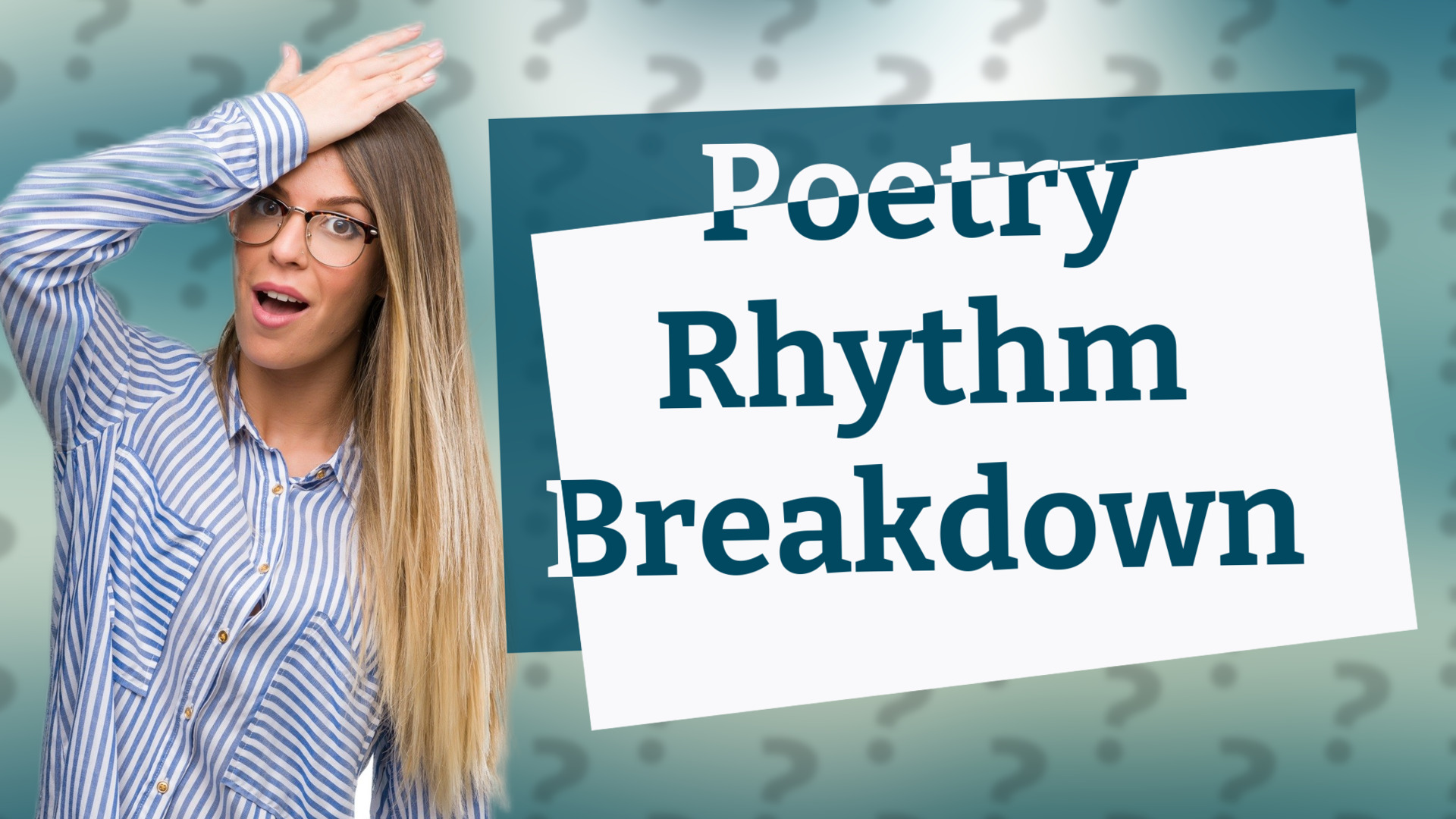 Poetry Rhythm Breakdown
