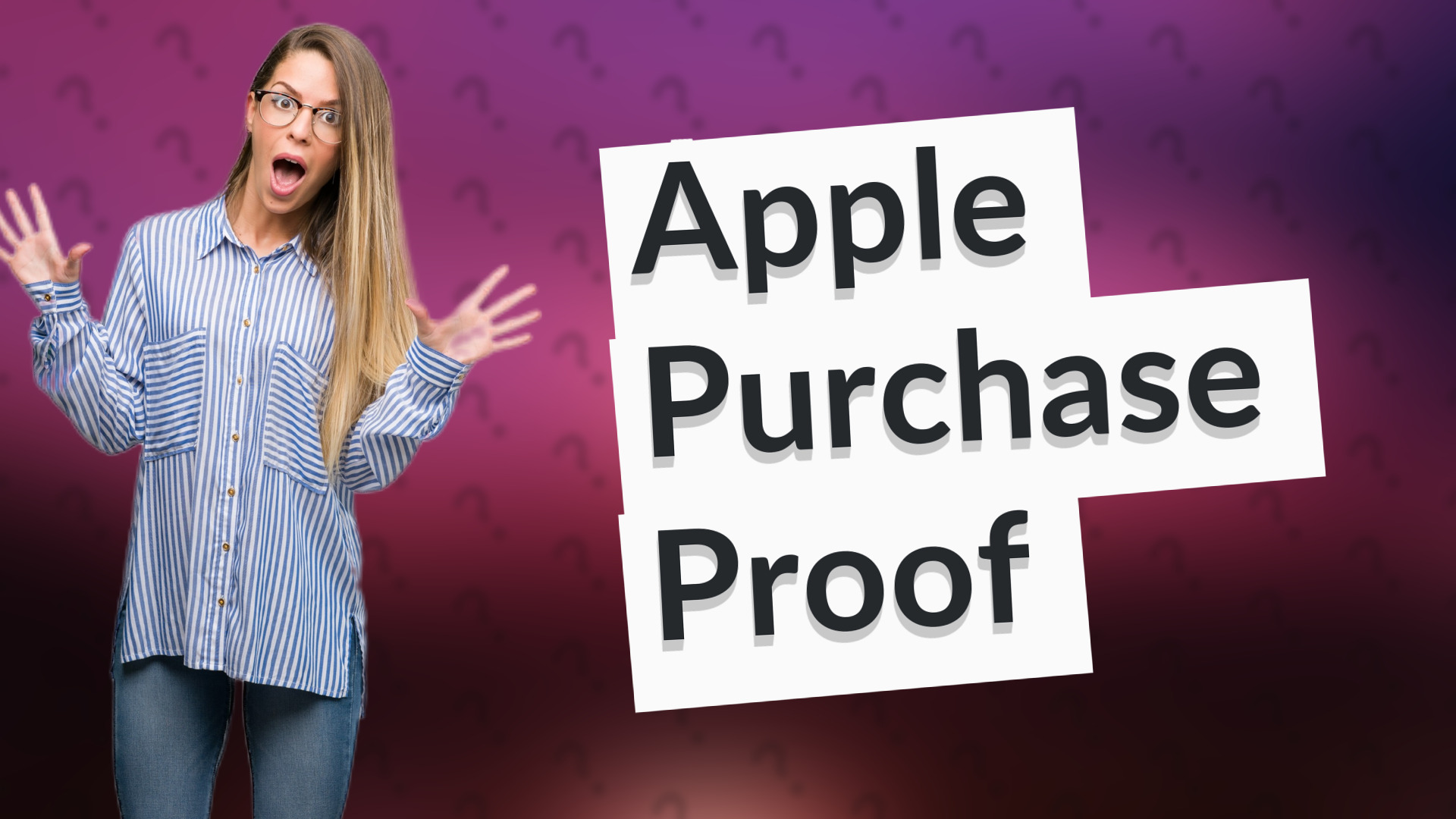 Apple Purchase Proof