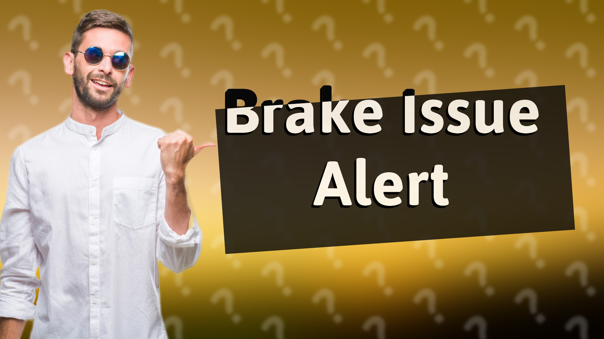 Brake Issue Alert