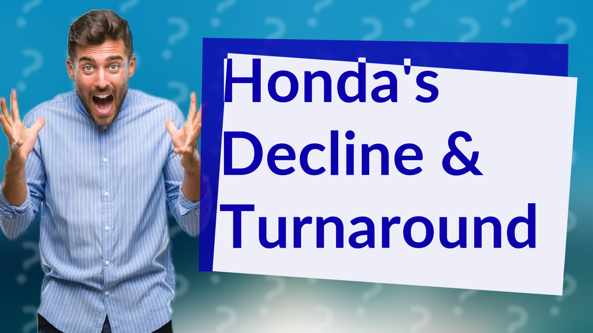 Honda's Decline & Turnaround