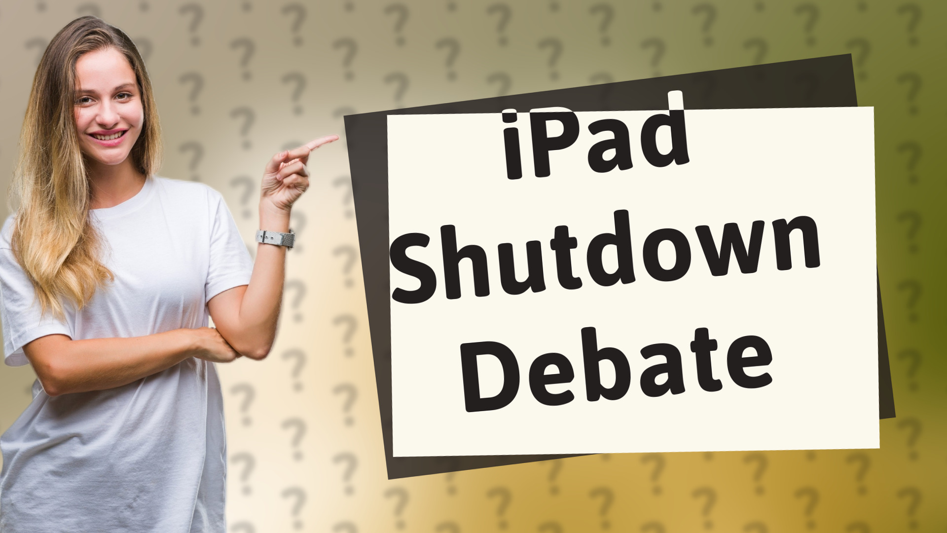 iPad Shutdown Debate