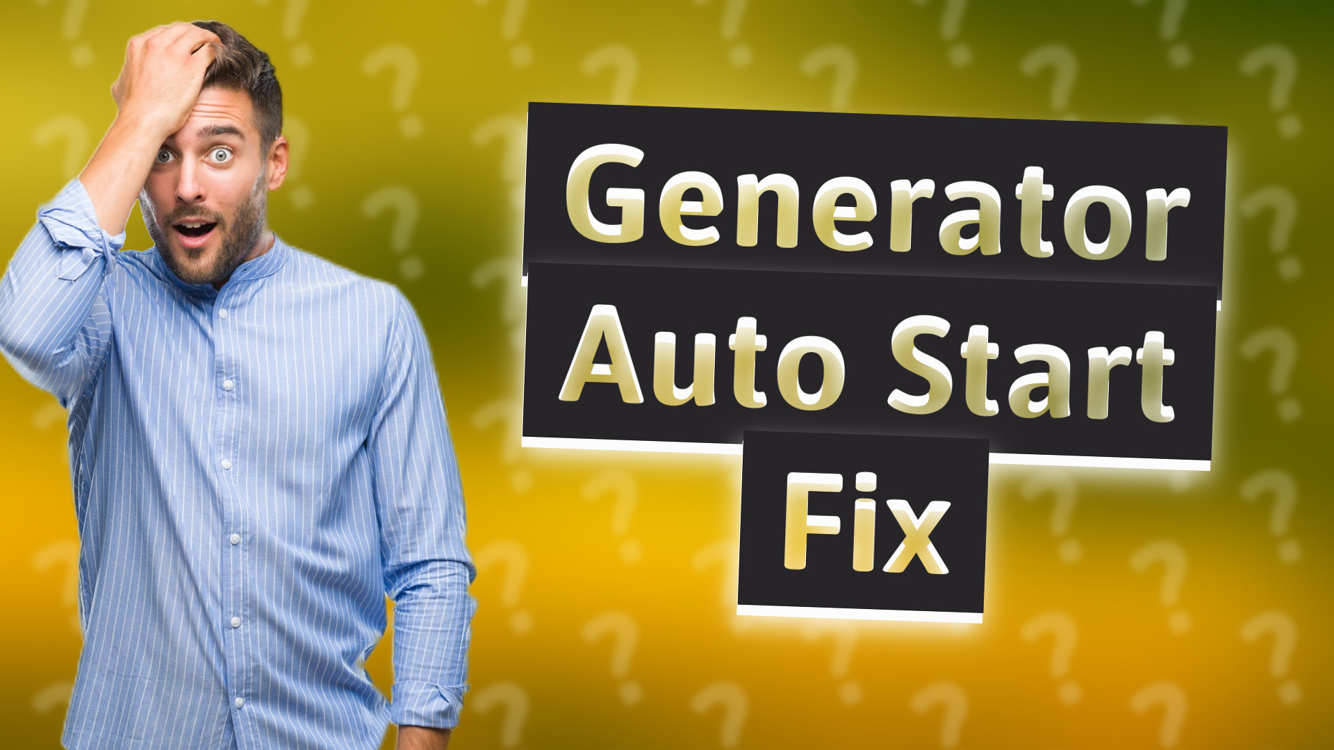 Generator Auto Start Fix