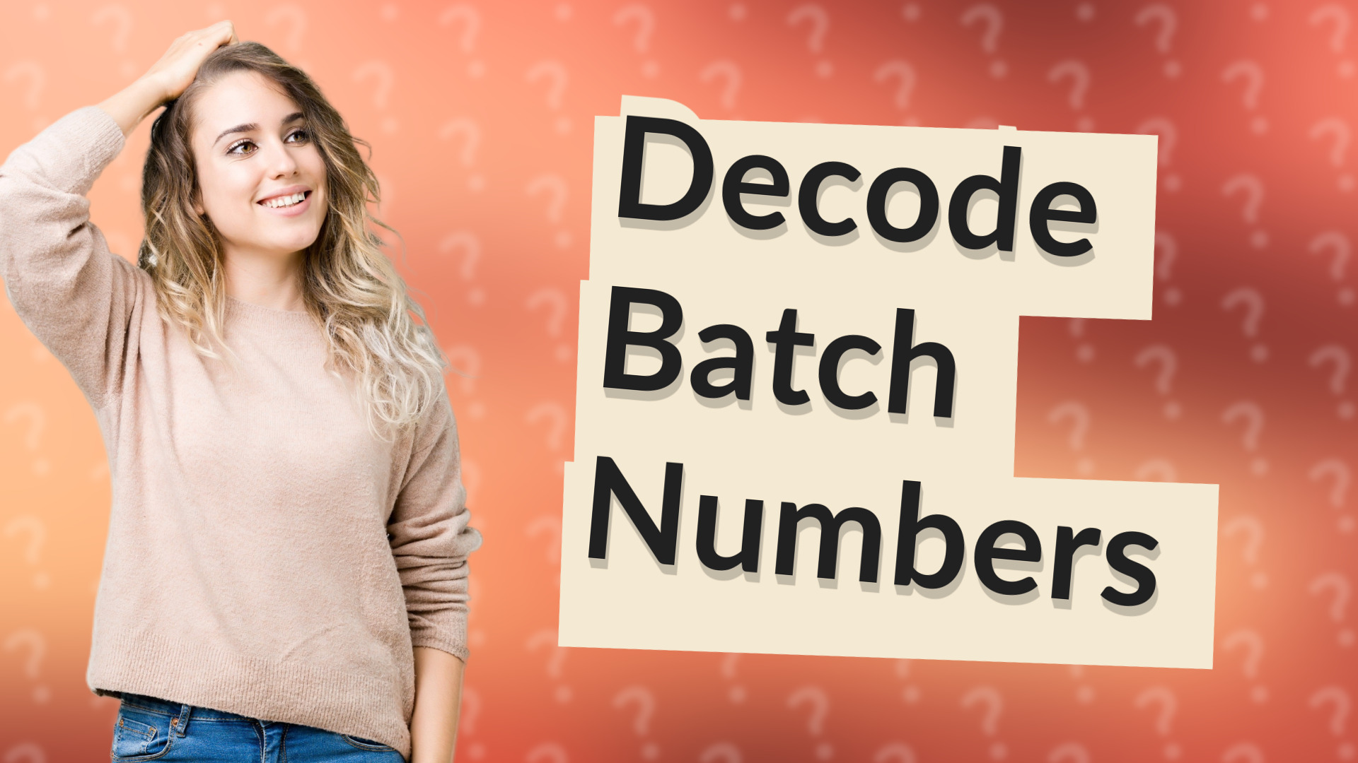 Decode Batch Numbers