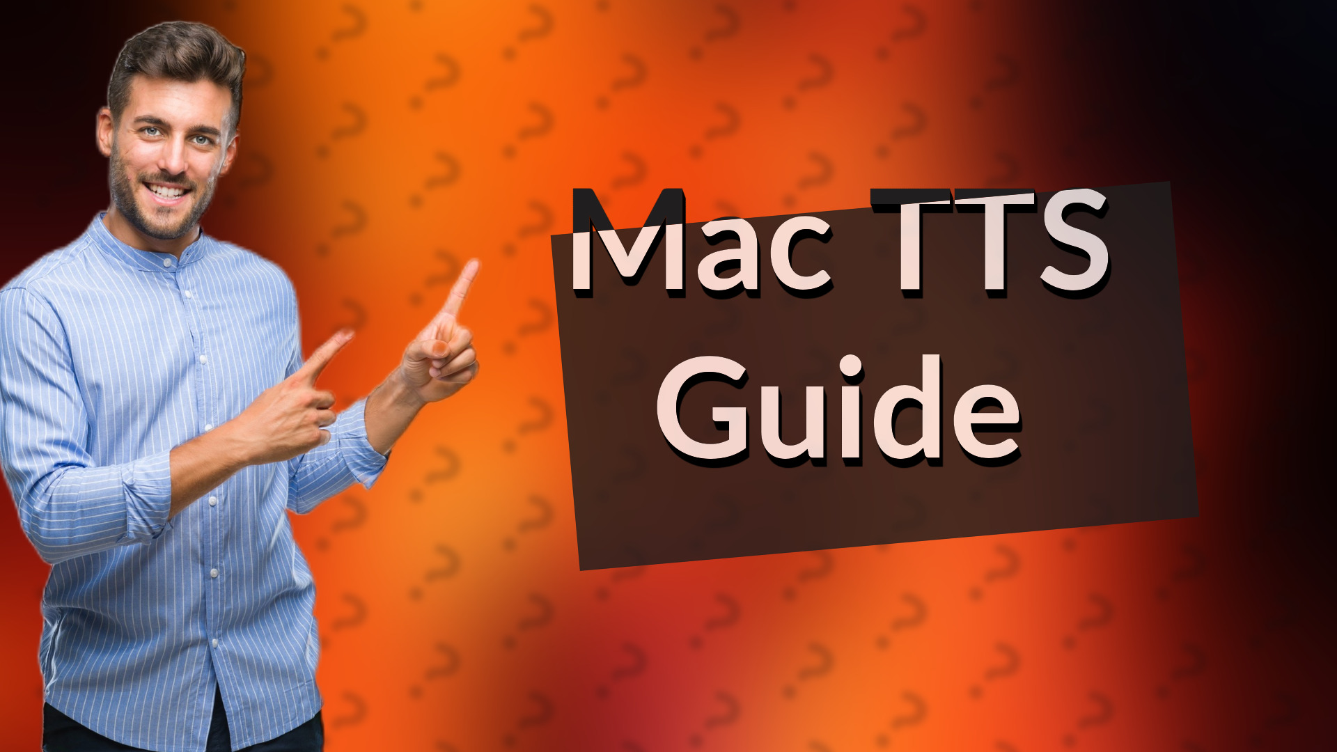 Mac TTS Guide
