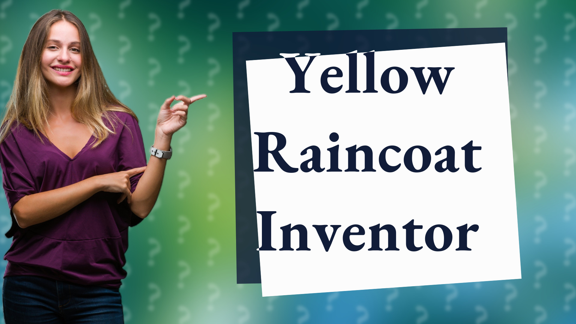 Yellow Raincoat Inventor