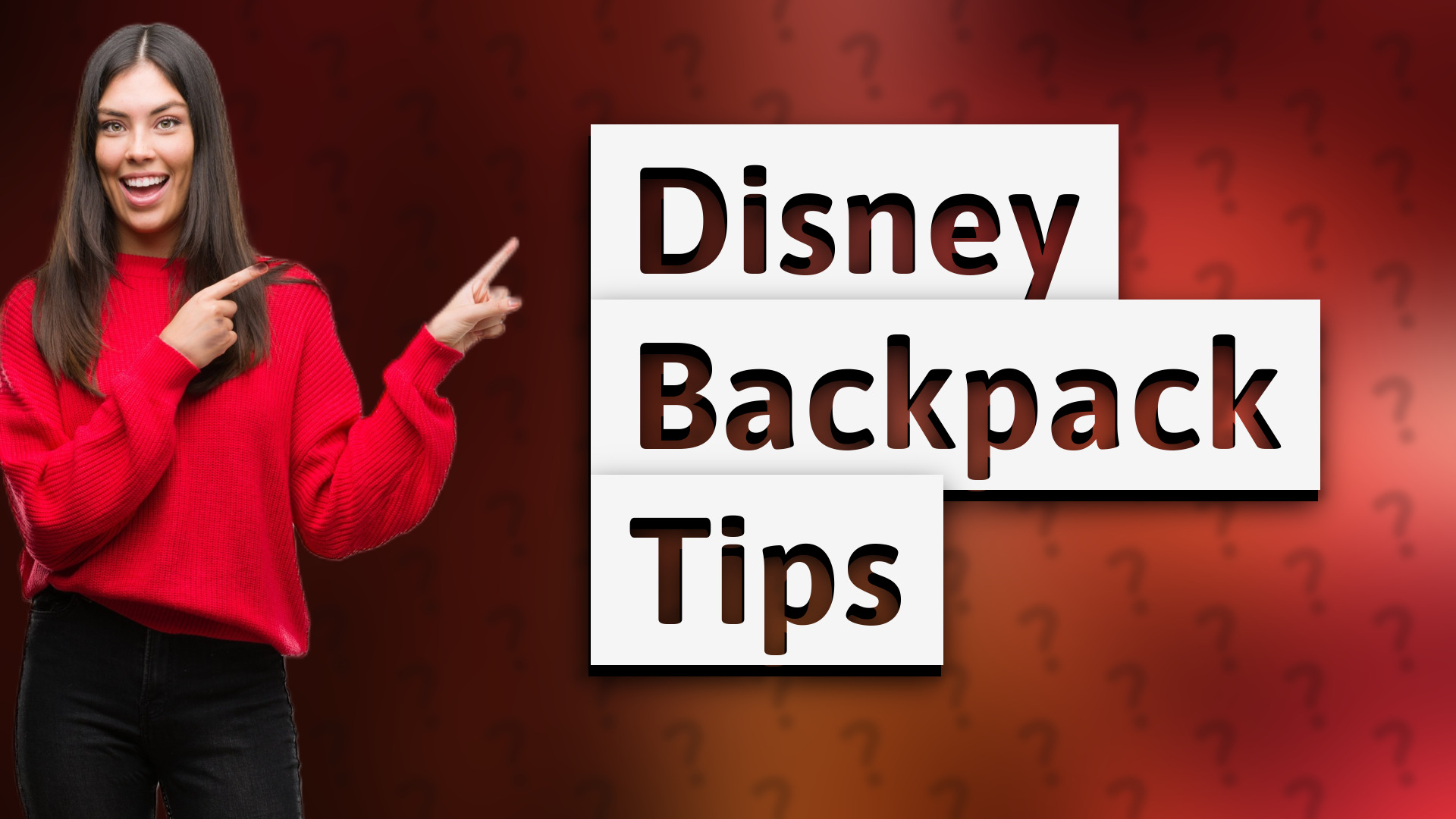 Disney Backpack Tips