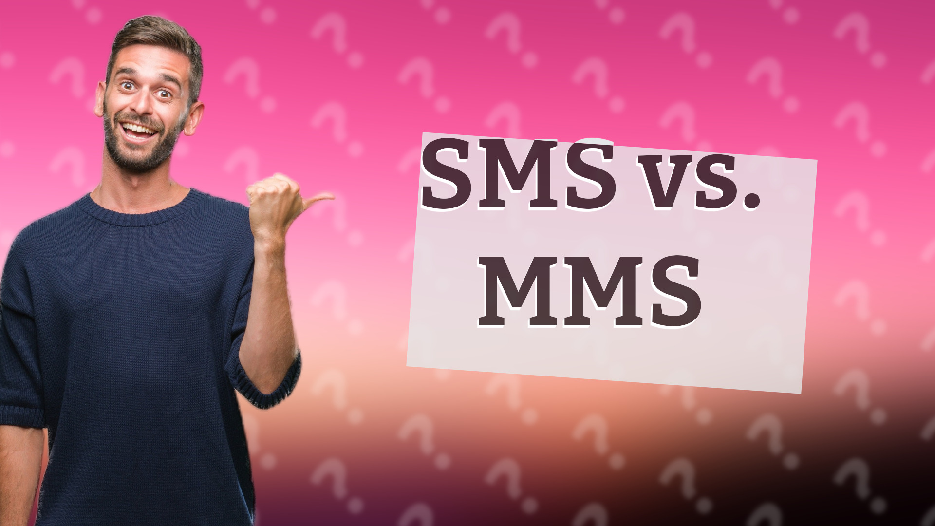 SMS vs. MMS