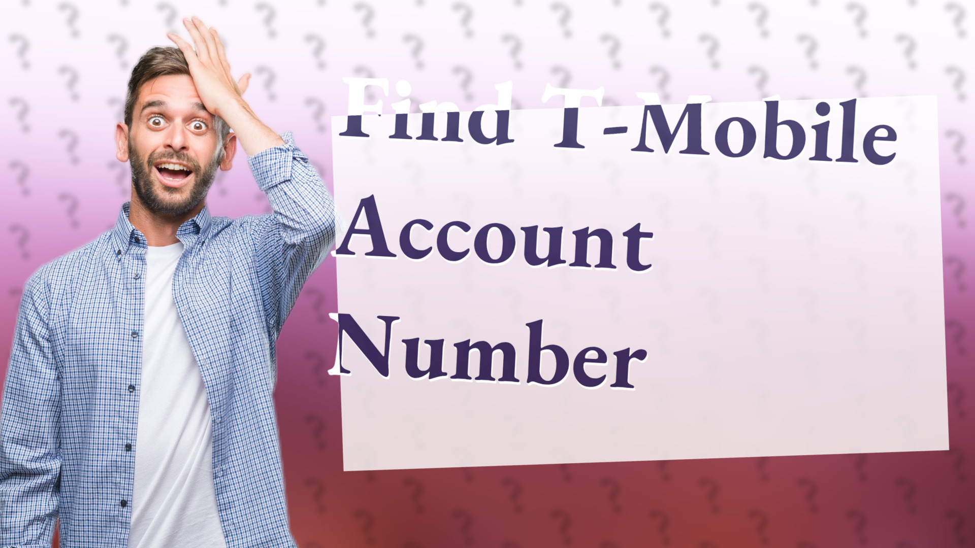 Find T-Mobile Account Number