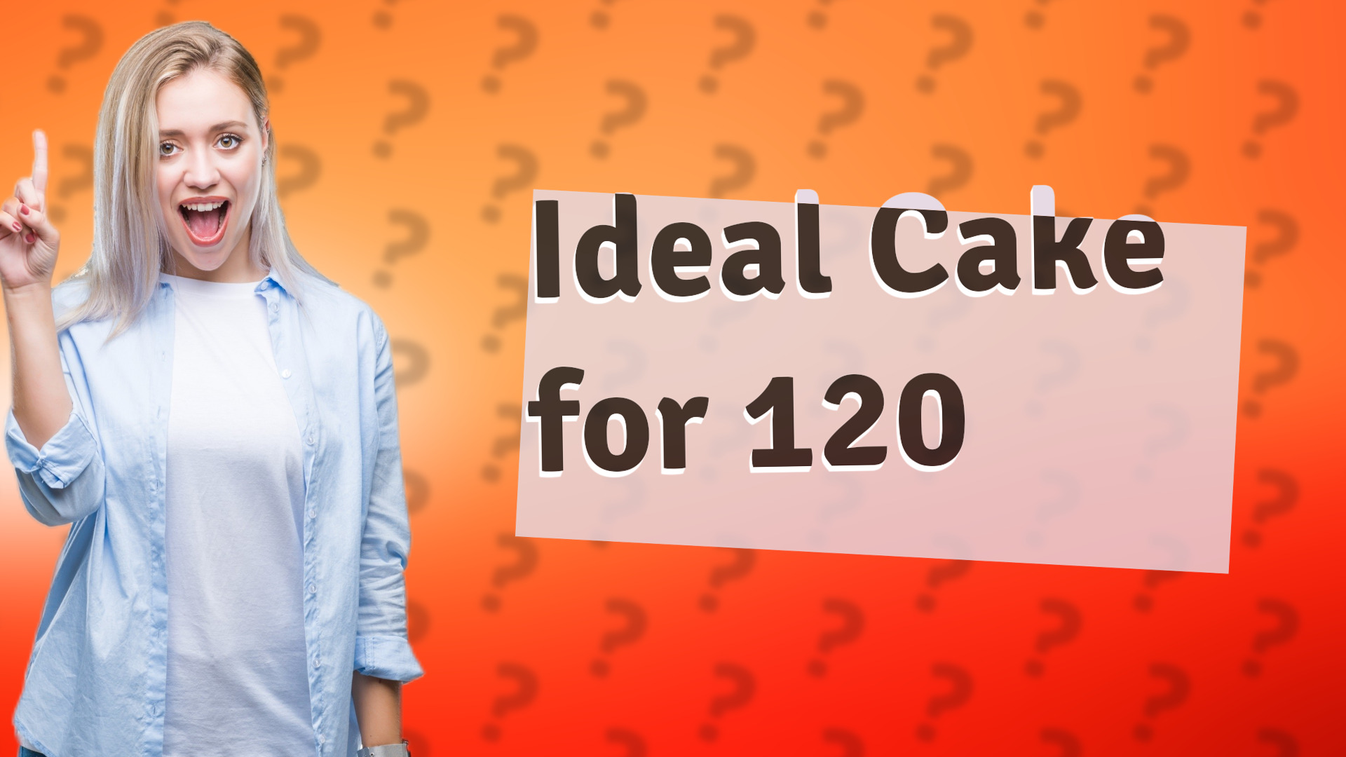 Ideal Cake for 120