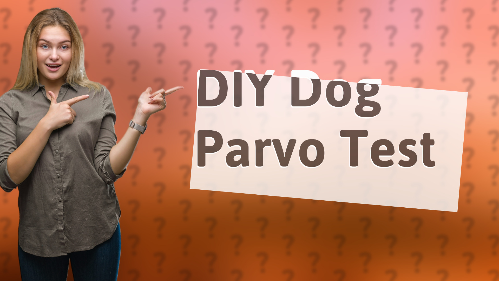 DIY Dog Parvo Test