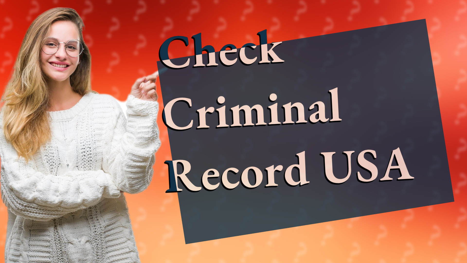 Check Criminal Record USA