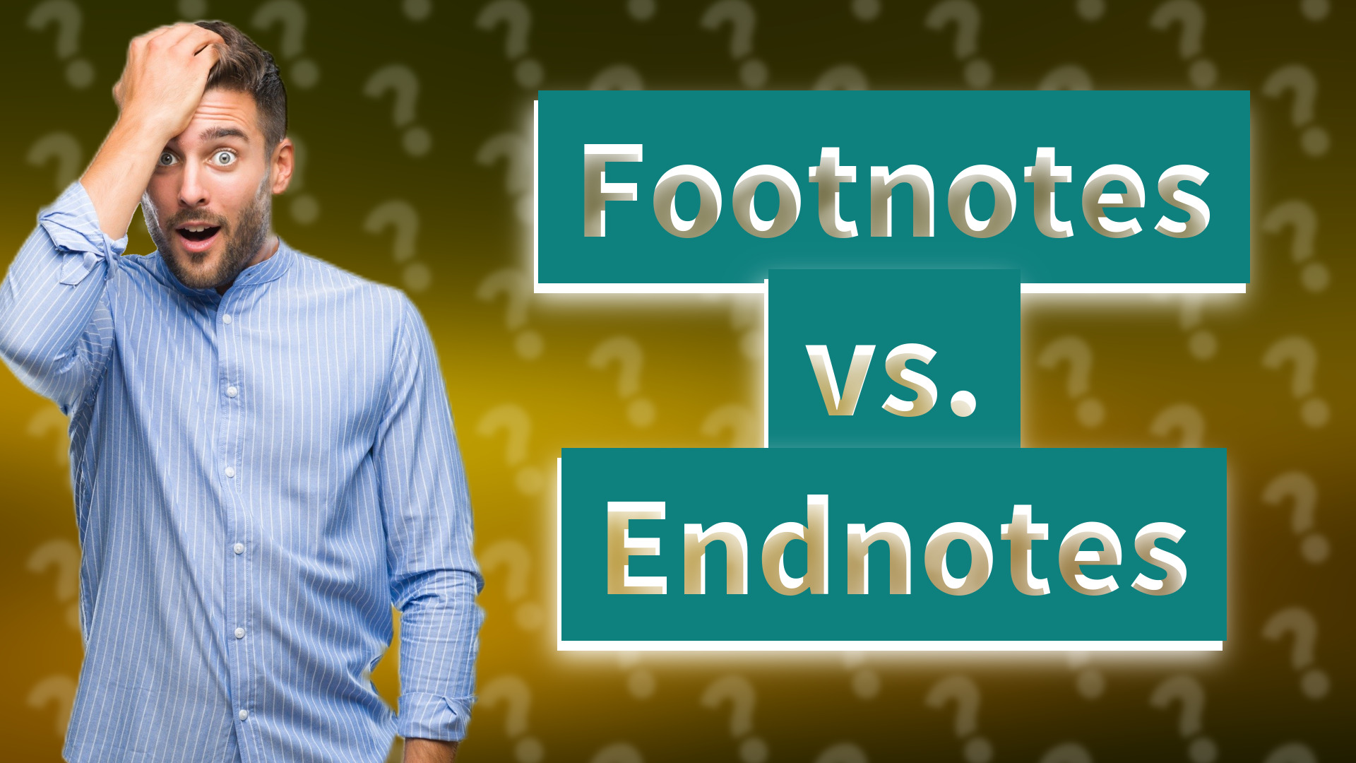 Footnotes vs. Endnotes