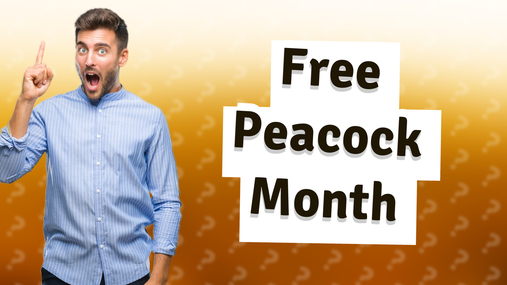 Free Peacock Month