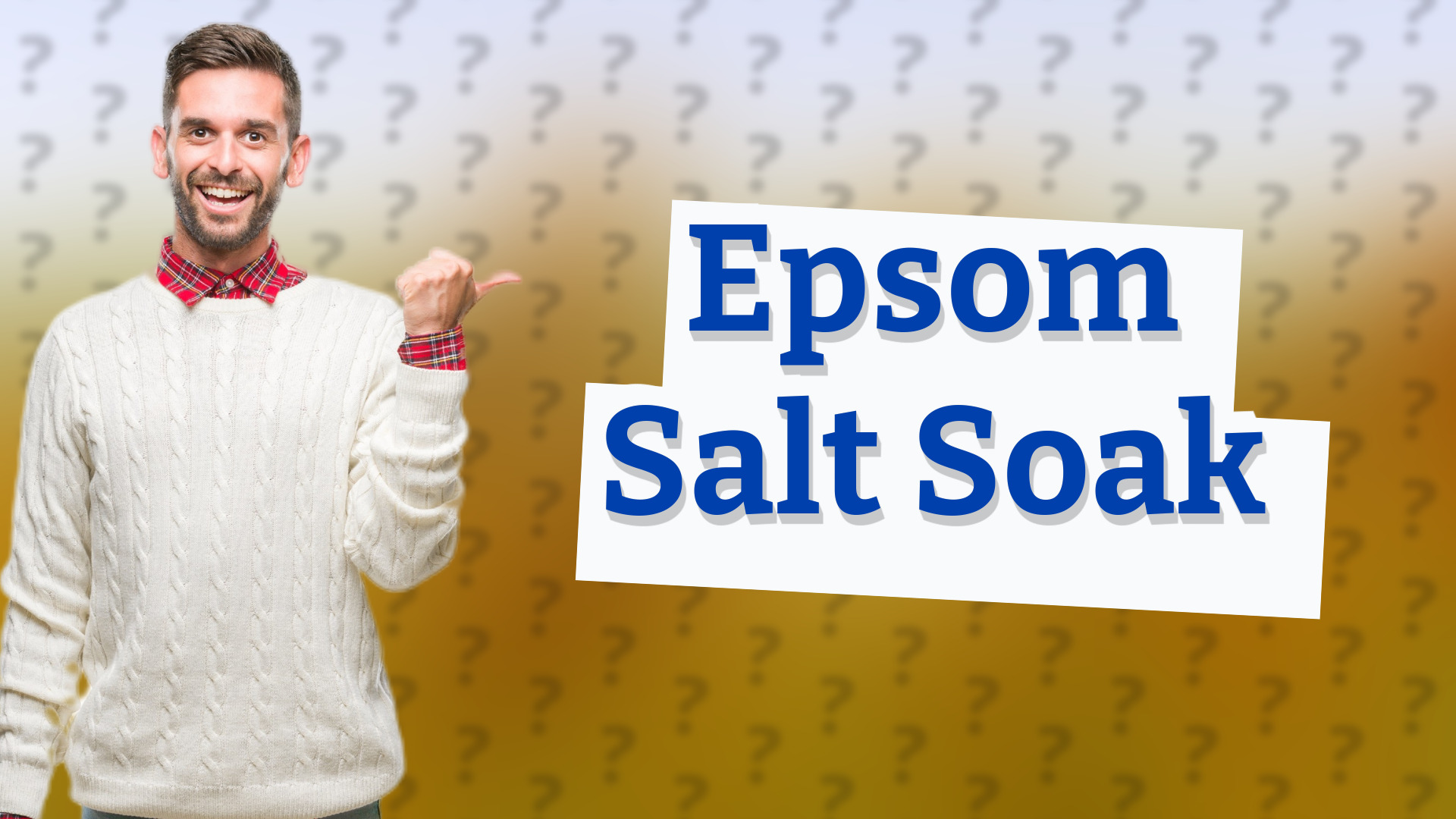 Epsom Salt Soak