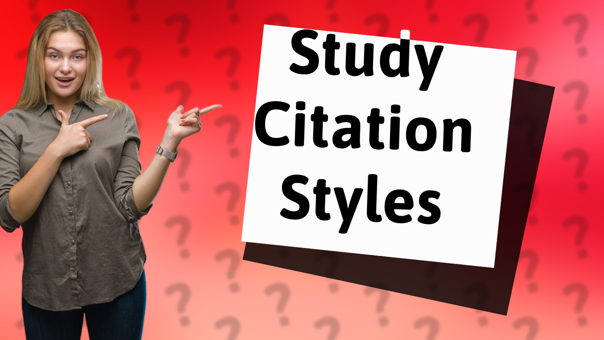 Study Citation Styles