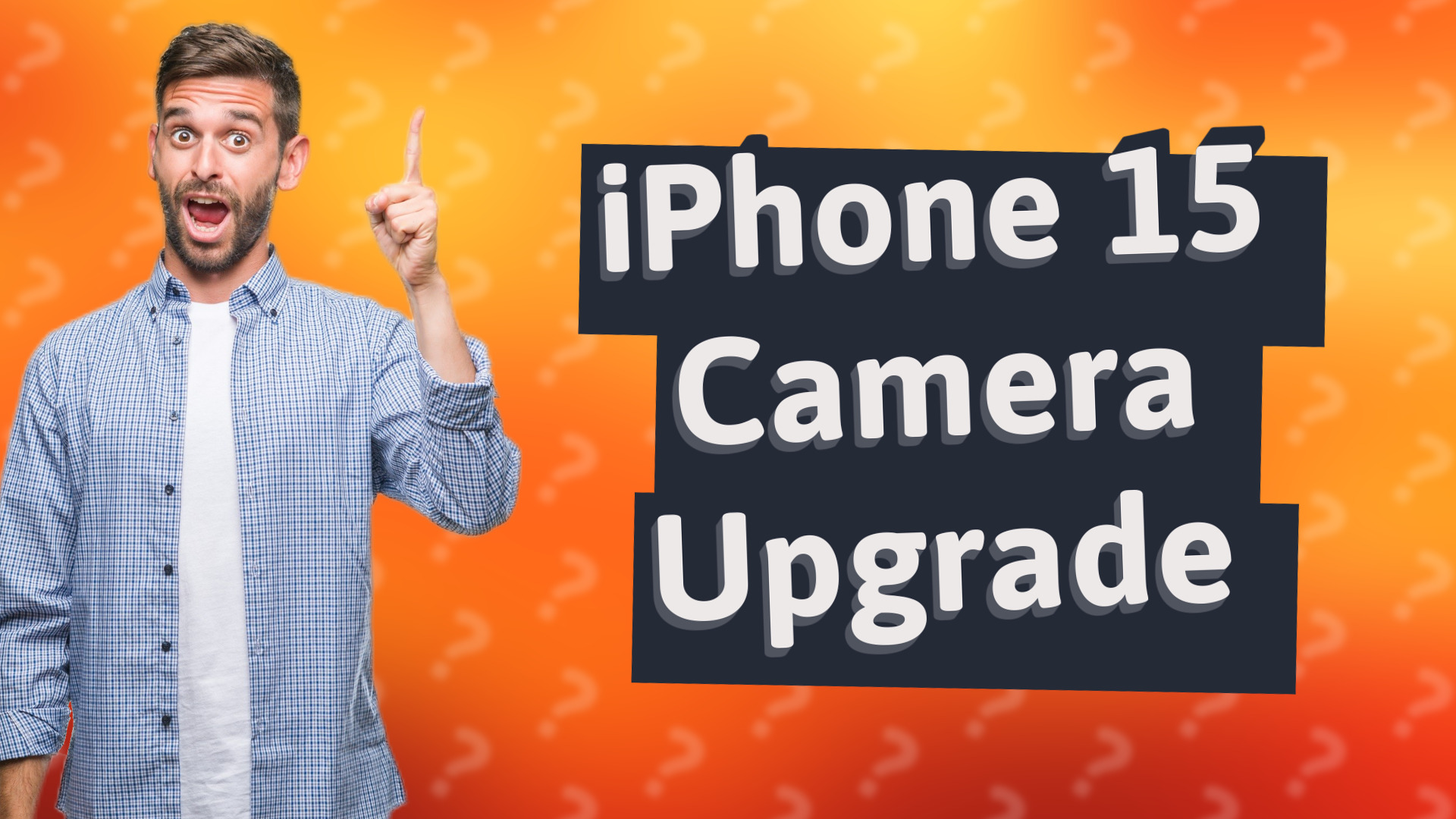 iPhone 15 Camera Upgrade