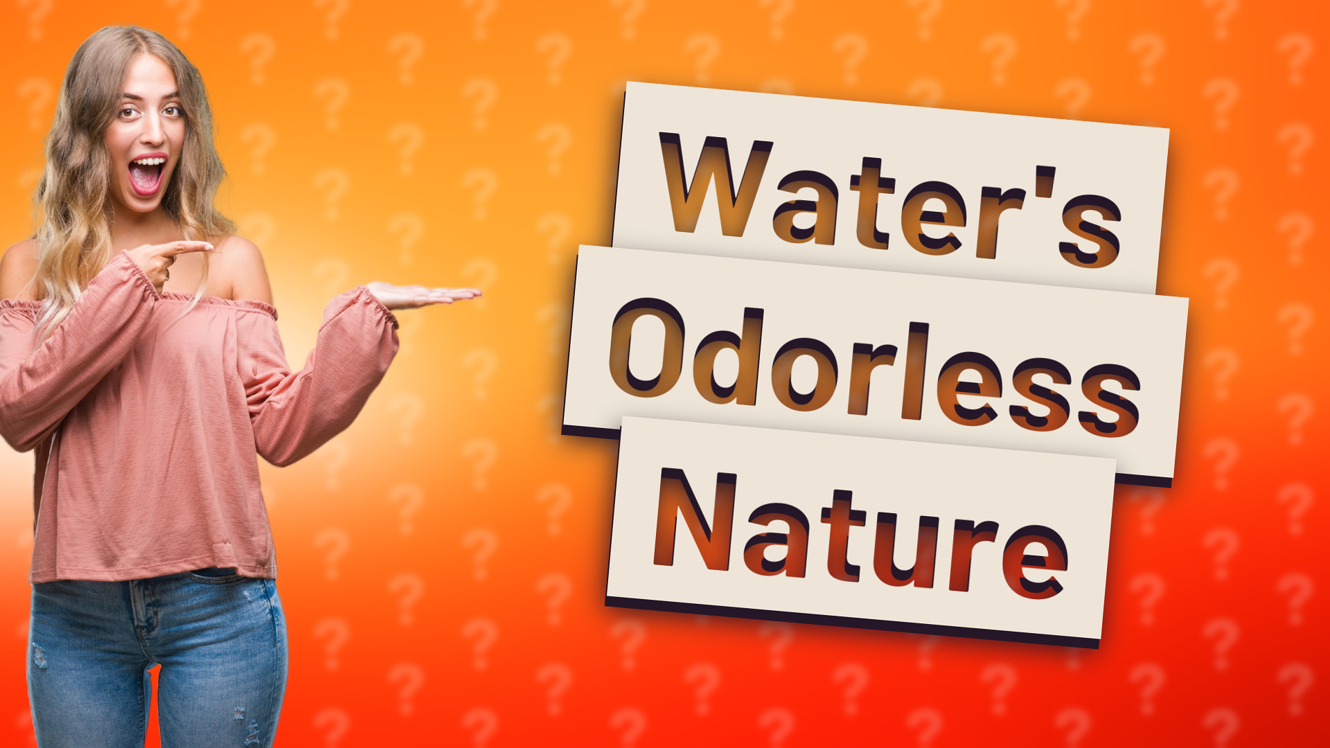 Water's Odorless Nature