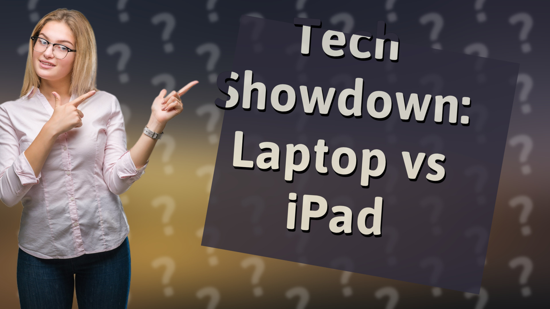 Tech Showdown: Laptop vs iPad