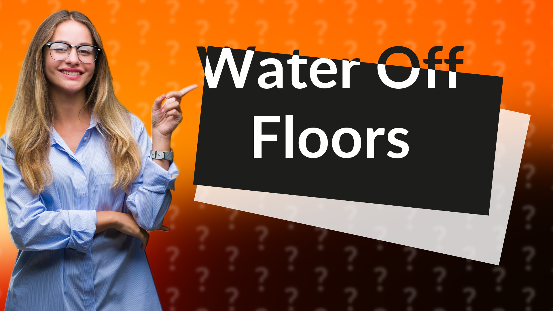 Water Off Floors