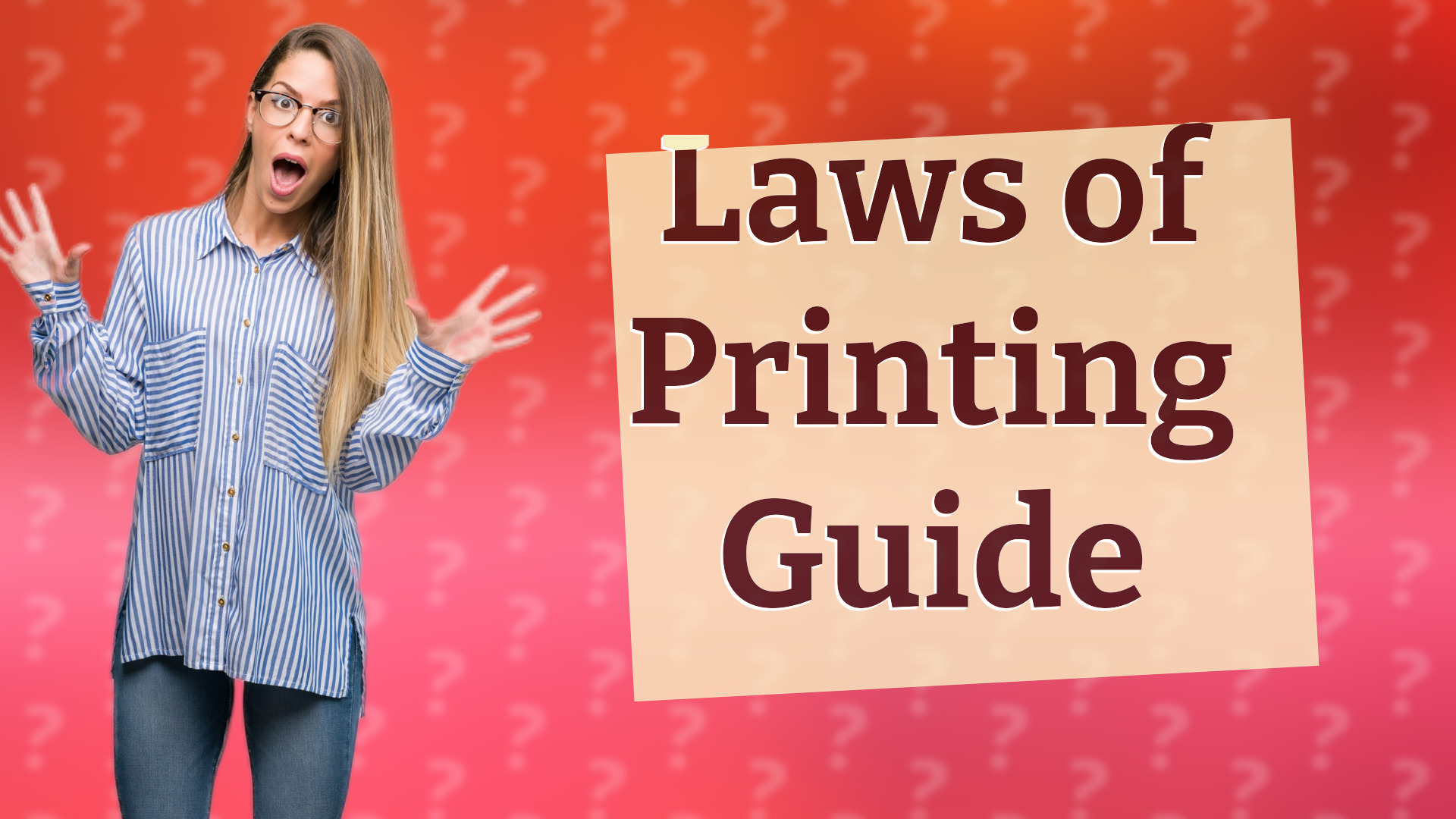 Laws of Printing Guide