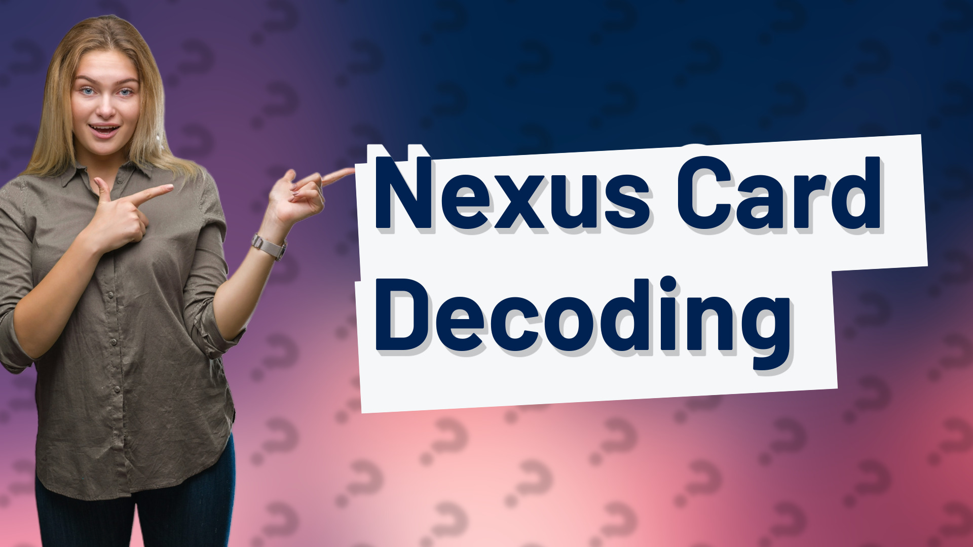 Nexus Card Decoding
